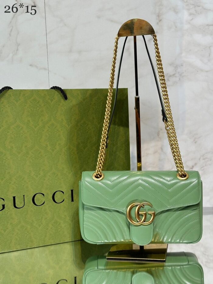++CORES EM ANEXObolsa Gucci Marmont 26 cm - Imagem 7