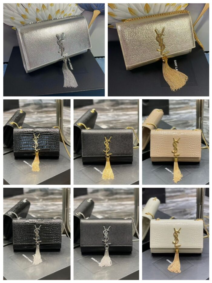 bolsa YSL Kate pingente