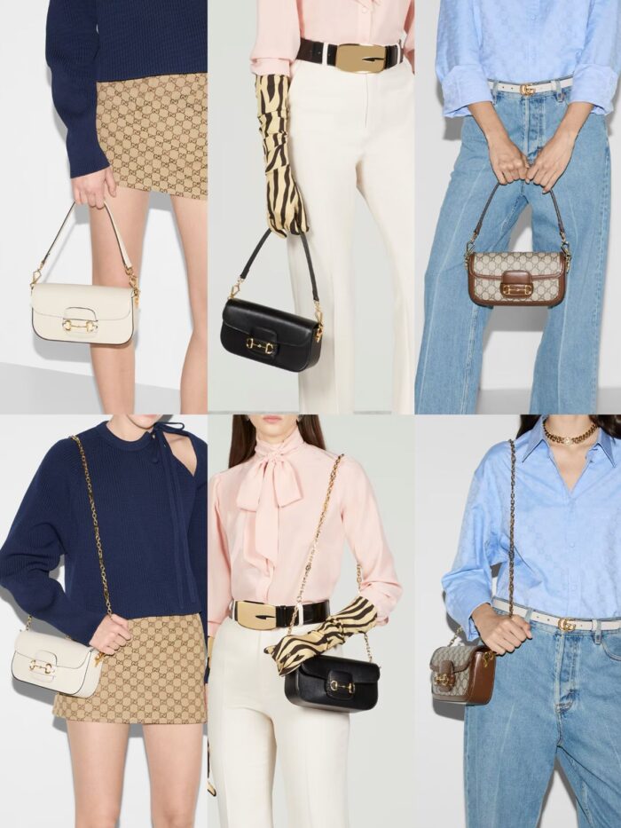 ++ CORES EM ANEXO-Bolsa Gucci Horsebit