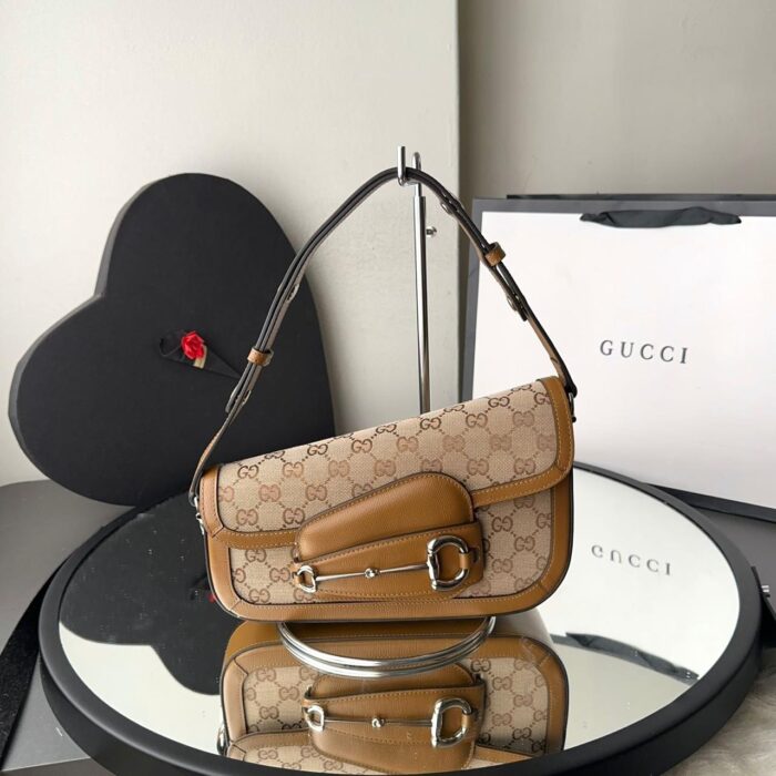 ++CORES EM ANEXO bolsa Gucci Horsebit ombro - Imagem 4