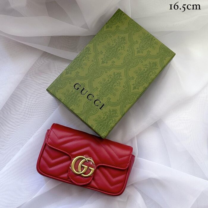 ++CORES EM ANEXO-Bolsa Gucci Marmont SuperMini - Imagem 5