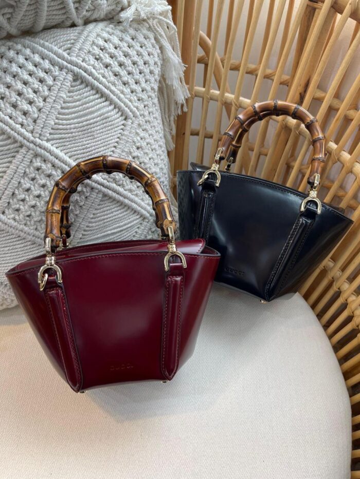bolsa Gucci alça bambu