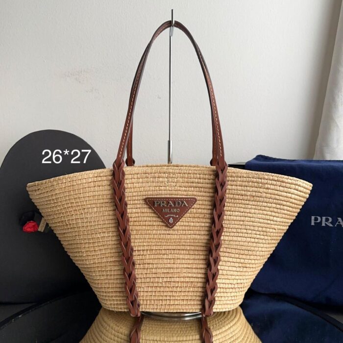 bolsa de praia Prada Ráfia