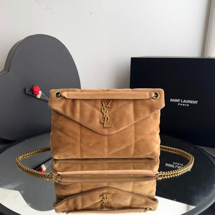 ++CORES EM ANEXO Bolsa YSL puffer suede - Imagem 4