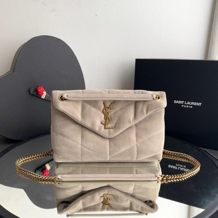 ++CORES EM ANEXO Bolsa YSL puffer suede - Imagem 3