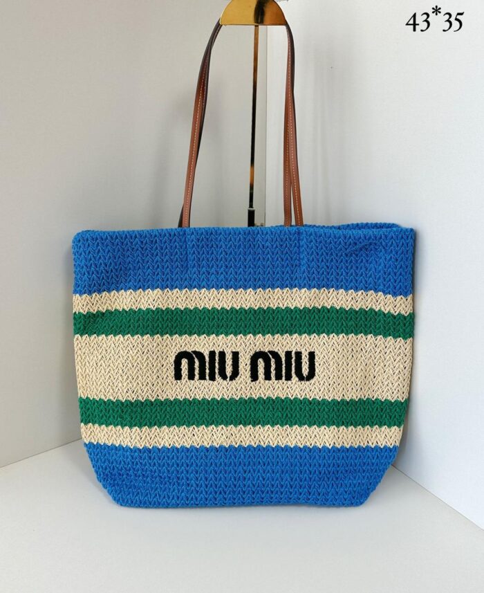 ++CORES EM ANEXO Bolsa de praia MiuMiu