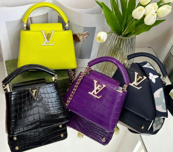 ++CORES EM ANEXO Bolsa LV Capuccines mini