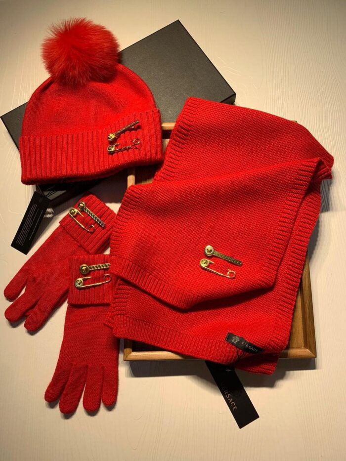 ++CORES EM ANEXO kit inverno Balmain | cachecol luvas gorro touca - Imagem 3