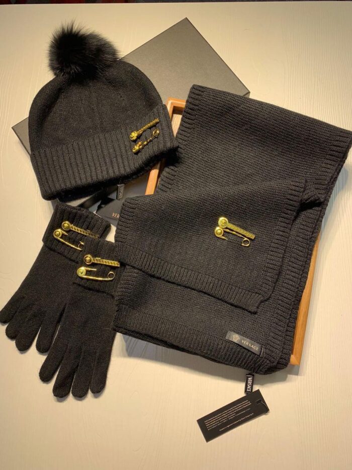 ++CORES EM ANEXO kit inverno Balmain | cachecol luvas gorro touca - Imagem 4