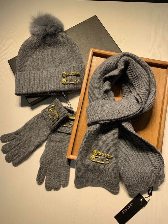 ++CORES EM ANEXO kit inverno Balmain | cachecol luvas gorro touca - Imagem 5