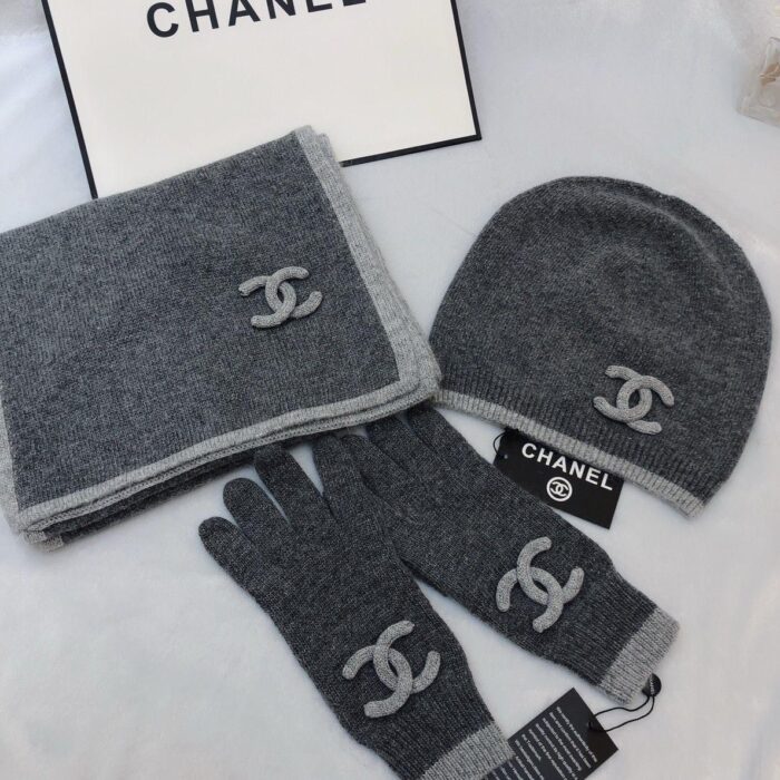 ++CORES EM ANEXO Kit Inverno Chanel | touca cachecol luvas - Imagem 11
