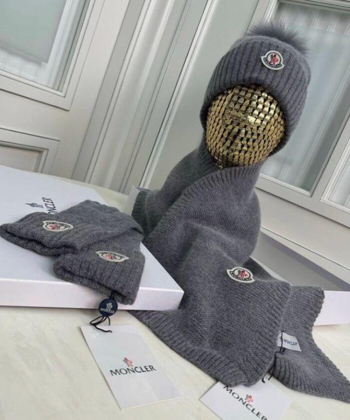++CORES EM ANEXO kit inverno Moncler | cachecol luvas gorro touca - Imagem 4