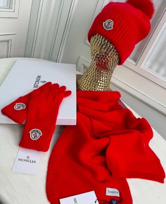 ++CORES EM ANEXO kit inverno Moncler | cachecol luvas gorro touca - Imagem 2