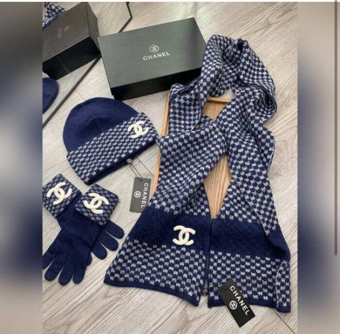 ++CORES EM ANEXO Kit Inverno Chanel | touca cachecol luvas - Imagem 3