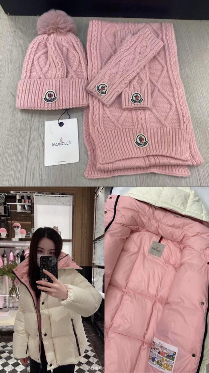 ++CORES EM ANEXO kit inverno Moncler | cachecol luvas gorro touca - Imagem 7