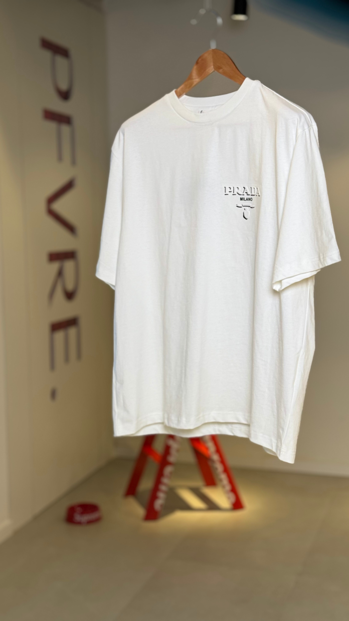 Prada White T-Shirt - Imagem 2