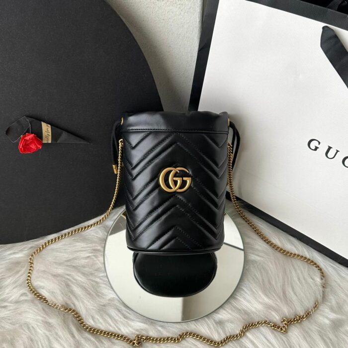 ++CORES EM ANEXO-Bolsa Gucci Marmont Bucket
