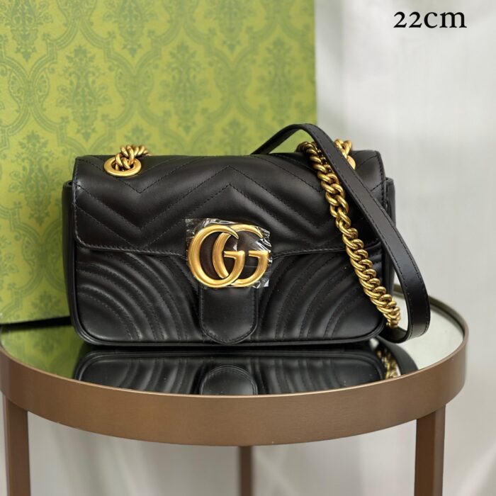 (++CORES EM ANEXO-Bolsa Gucci Marmont 22cm - Imagem 5