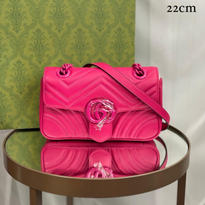 (++CORES EM ANEXO-Bolsa Gucci Marmont 22cm - Imagem 4