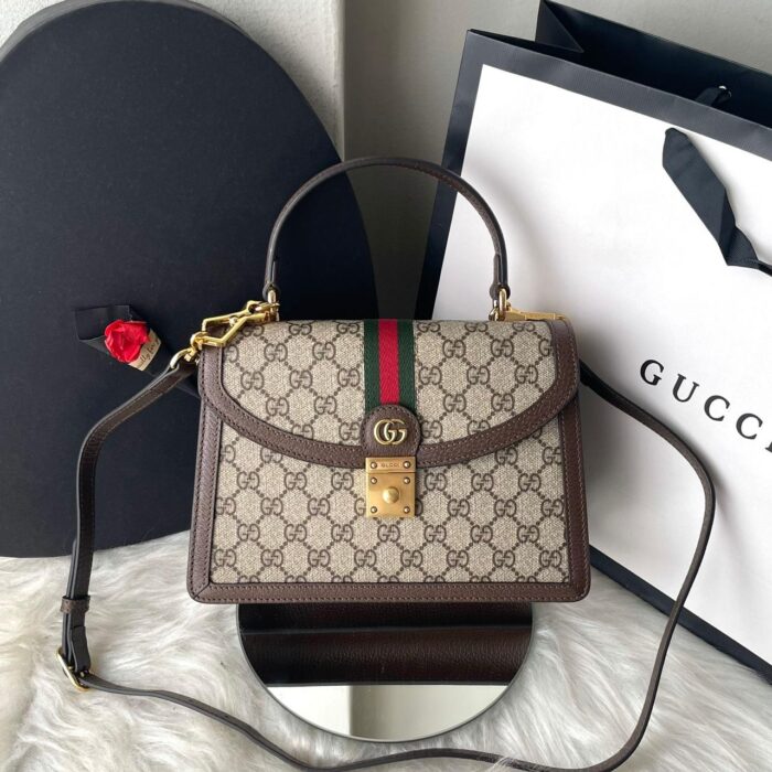 bolsa Gucci Ophidia marrom