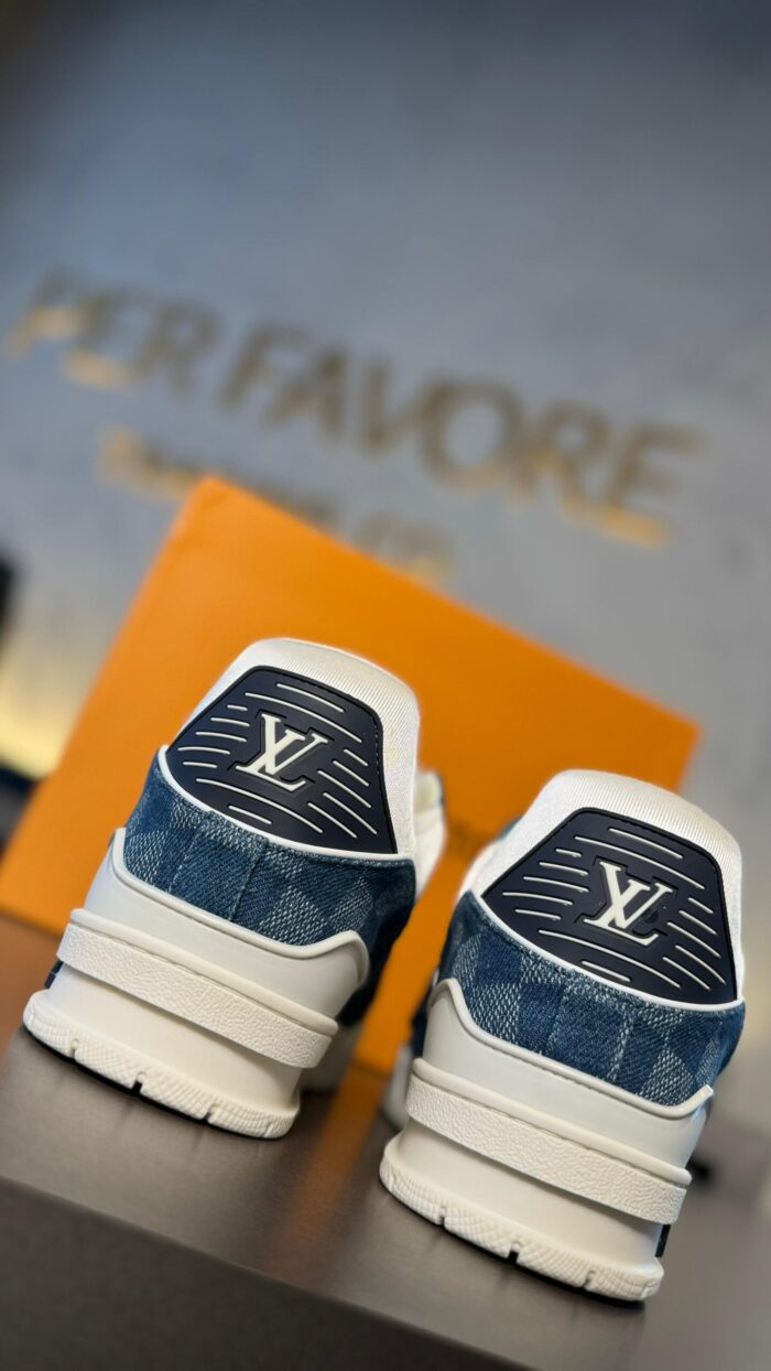 LV Trainer Denim Cyan Blue - Imagem 6