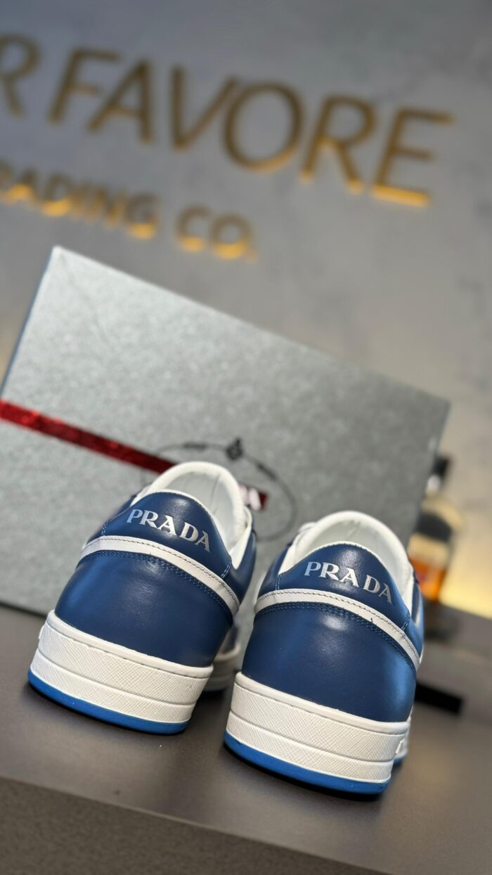 Prada Downtown Leather Sneakers - Imagem 3