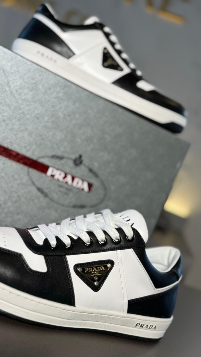 Prada Downtown leather sneakers - Imagem 2